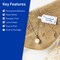 Avery TrueBlock Matte White Paper Labels, 1/2" x 2-1/2" Barbell